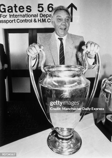 Fagan was manager of Liverpool FC during the 1980s, and is here shown with the European Cup, following his side's victory in the final over Roma. The...