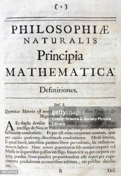 Book One of English physicist and mathematician Isaac Newton's 'Philosophiae Naturalis Principia Mathematica' applies the laws of motion to the...