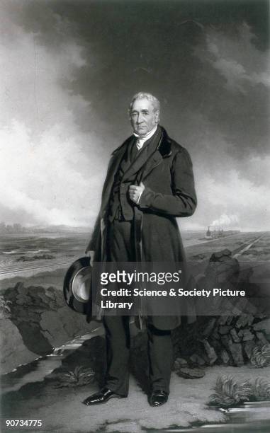 Mezzotint by Thomas Lewis Atkinson after an original oil painting by John Lucas, c 1830s. A largely self-educated man, George Stephenson�s early...