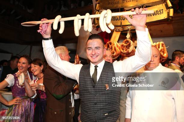 Andreas Gabalier during the 27th Weisswurstparty at Hotel Stanglwirt on January 19, 2018 in Going near Kitzbuehel Austria.