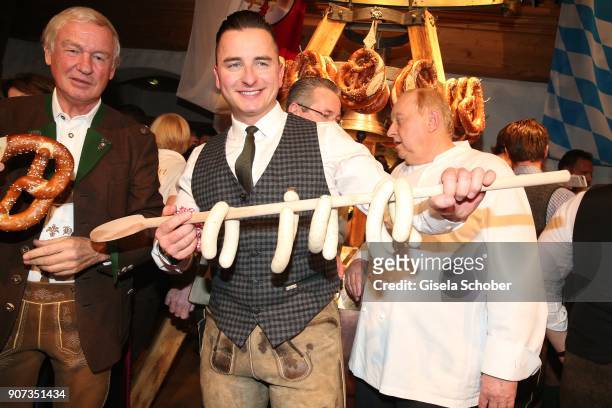 Andreas Gabalier during the 27th Weisswurstparty at Hotel Stanglwirt on January 19, 2018 in Going near Kitzbuehel Austria.