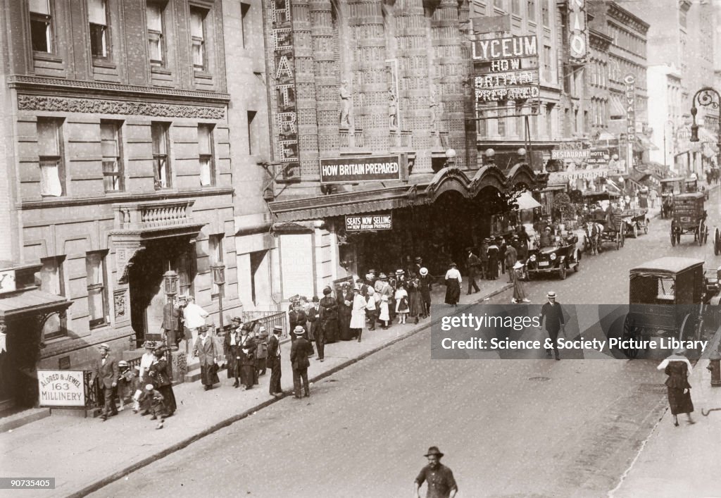 The Lyceum Theatre, New York City, United States, c 1915.