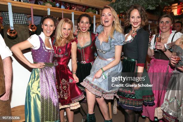 Elisabeth Hauser, fashion designer Sonja Kiefer, Lola Paltinger, Lilly zu Sayn-Wittgenstein-Berleburg, Lara Joy Koerner during the 27th...