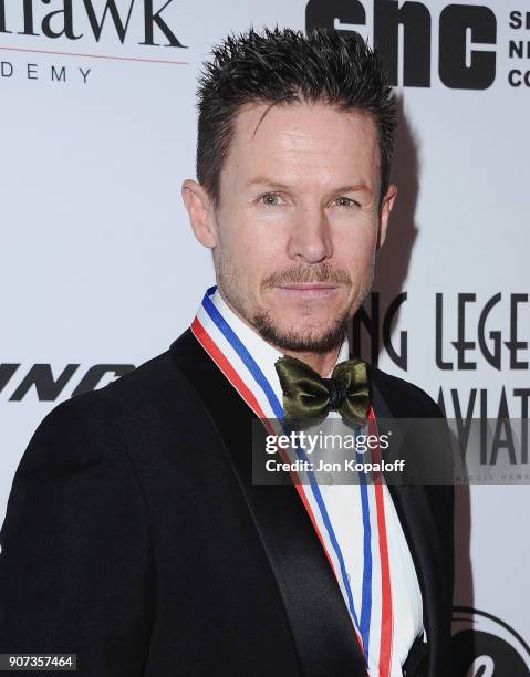 Jumper Felix Baumgartner attends the 15th Annual Living Legends Of Aviation Awards on January 19, 2018 in Beverly Hills, California.