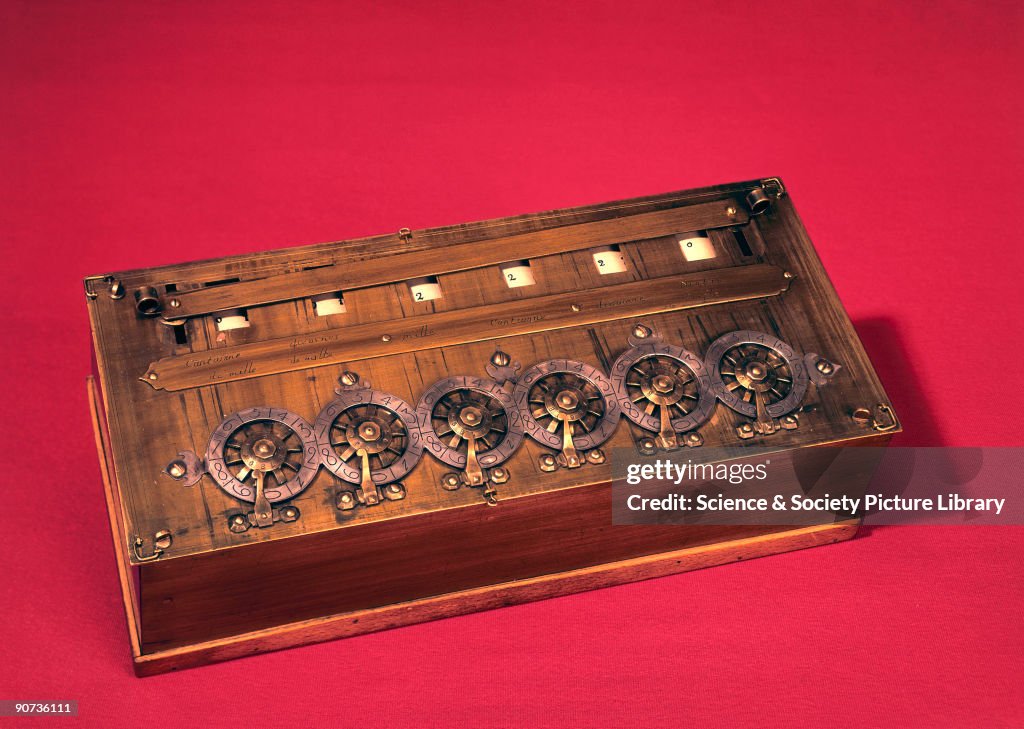Pascal Adding Machine Reproduction Replica, made by E Rognon in 1926. Blaise Pascal , was France's most ...