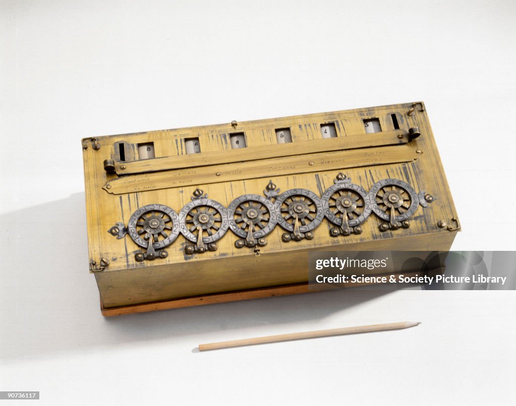 Pascal Adding Machine Reproduction Replica, made by E Rognon in 1926. Blaise Pascal , was France's most ...