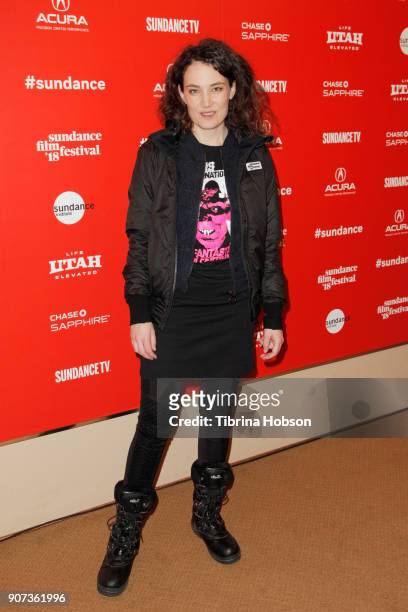 Director Coralie Fargeat attends the "Revenge" Premiere during the 2018 Sundance Film Festival at Egyptian Theatre on January 19, 2018 in Park City,...