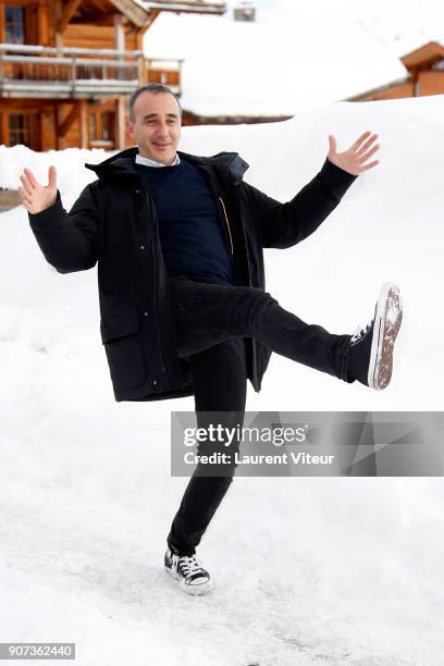 Actor Elie Semoun attends the 21st Alpe D'Huez Comedy Film Festival on January 19, 2018 in Alpe d'Huez, France.