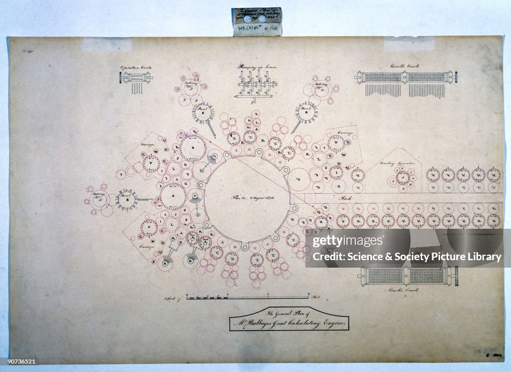 Analytical Engine Pic A design drawing by Charles Babbage , English computer pioneer,... News ...