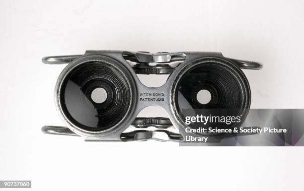 Folding binoculars issued to British officers serving in the Boer War . Made by Aitchison & Company, London, these collapsible binoculars were...