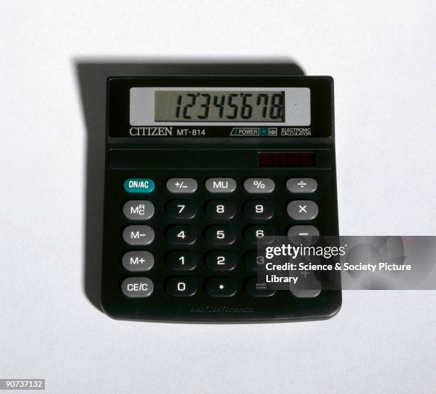 First Calculator Look Early Calculators Photos and Premium High Res Pictures - Getty Images