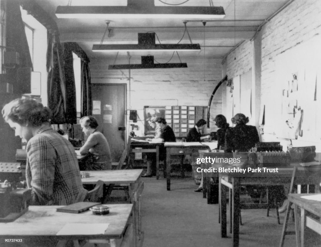 Code-breaking at Bletchley Park, 1943.