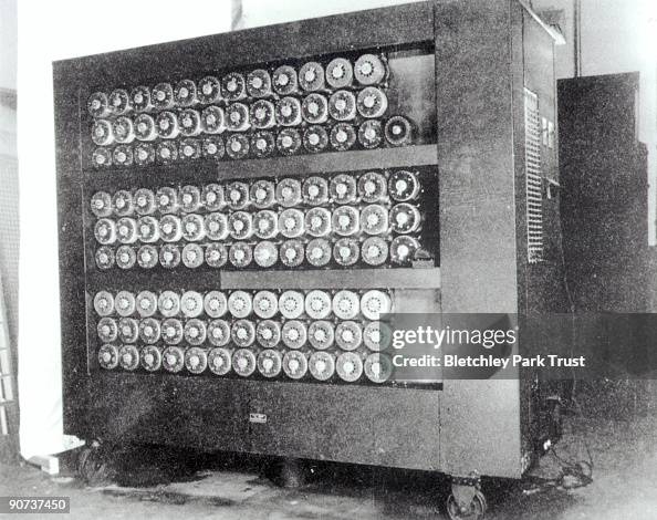 Code Breaking Device This shows Bombe code-breaking equipment at Bletchley Park in... News ...