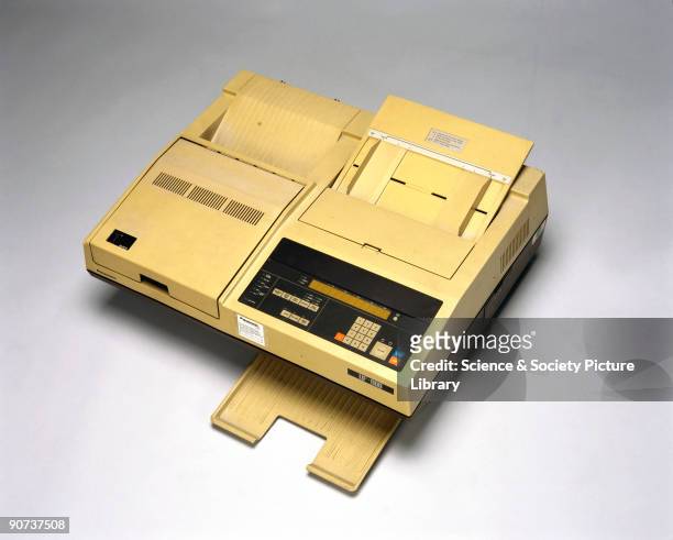 Fax machines transmit text and images to a remote address by scanning areas of light and shade on a page. The first fascimile machine was developed...