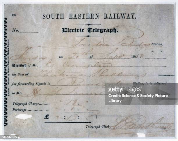 In the 1840s, telegraphy worked in partnership with the railways, as railway companies relied on the telegraph to keep their trains running smoothly,...
