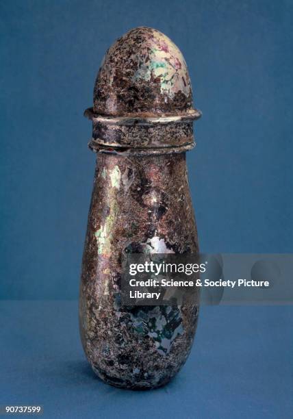 These examples are among the oldest to survive from the West or Near East. This cucurbit and collecting vessel were used for sublimation, the process...