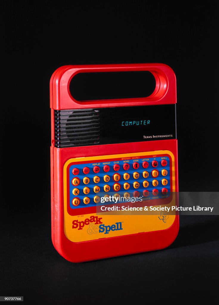 Speak and Spell educational toy, late 1970s.