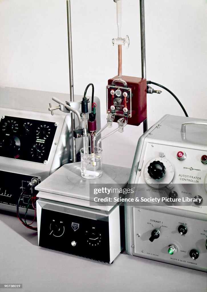 Automatic titration apparatus, 1962.