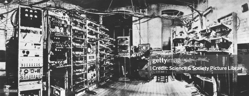 Manchester 1 Computer This contemporary photograph shows the first fully electronic... News ...