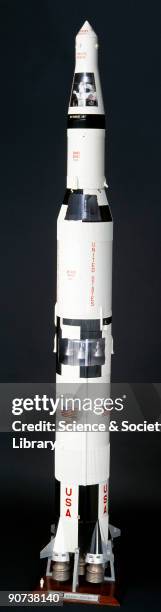 Model . When studies indicated that the Saturn I rockets were unfeasible for a lunar mission, NASA decided to develop the massive, three-stage Saturn...