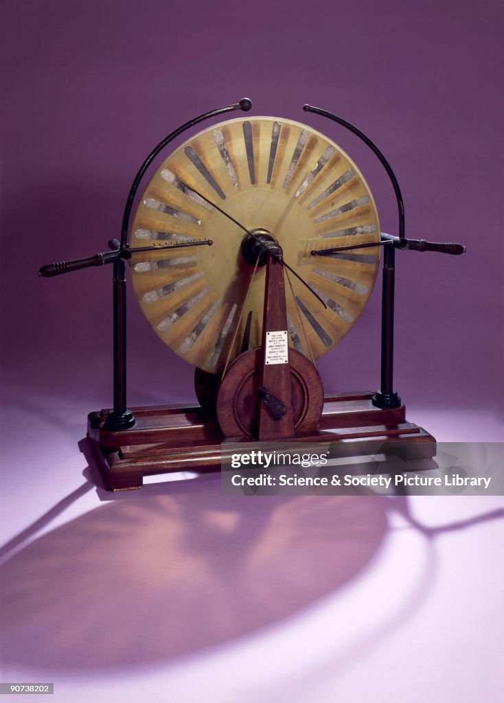 Wimshursts electrostatic machine, 1882.