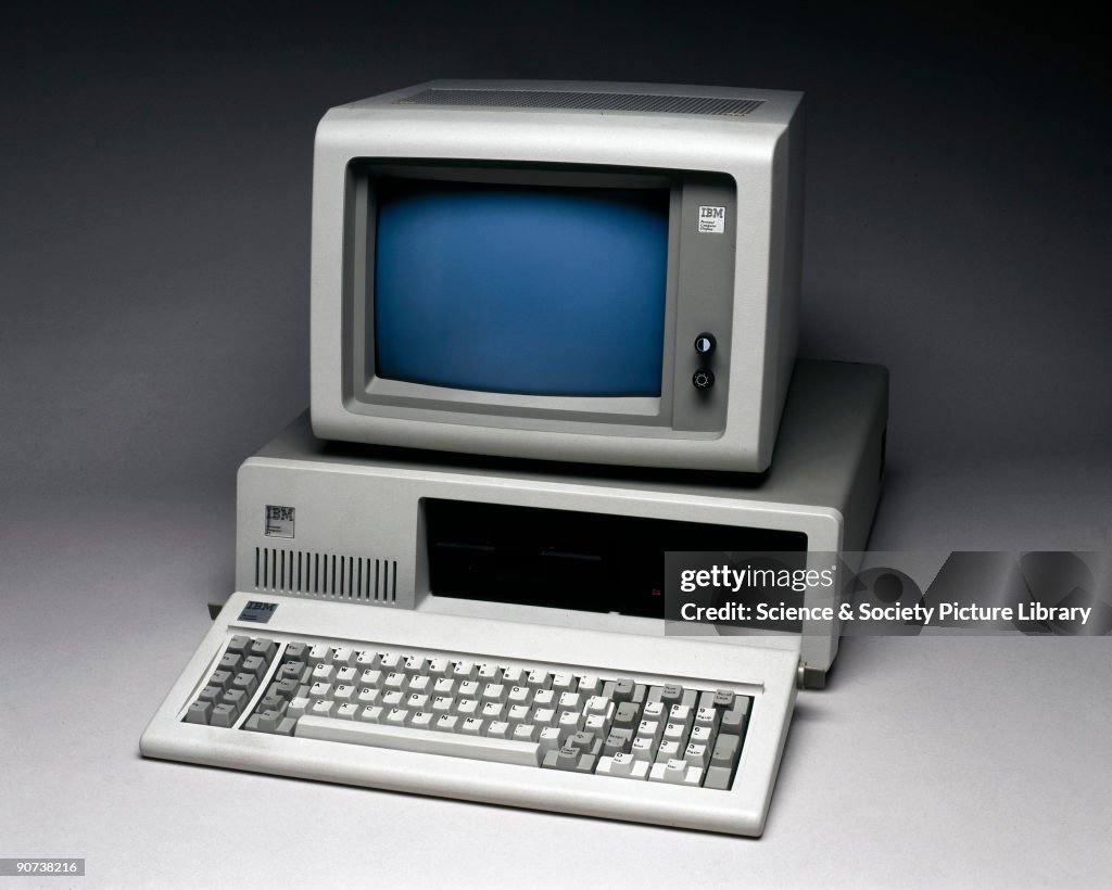 IBM XT personal computer, 1983.