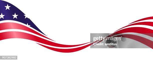 patriotic american flag - american culture stock illustrations