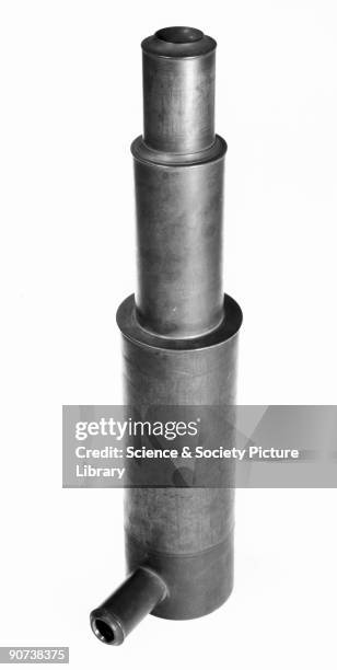 Rutherford and Chadwick's right-angled microscope. James Chadwick was a young scientist who worked with Sir Ernest Rutherford first in Manchester, UK...