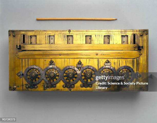 Pascal Adding Machine Reproduction 90 Pascal Calculator Stock Photos, High-Res Pictures, and Images ...