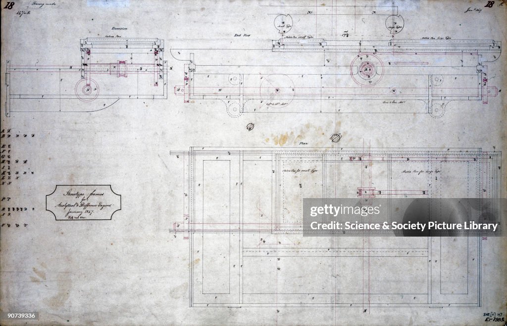 Babbage Computer Drawing Technical drawings by Charles Babbage . Babbage, a pioneer of... News ...