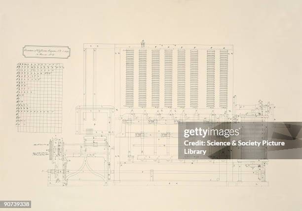 First Computer Blueprints Charles Babbage Photos and Premium High Res Pictures - Getty Images
