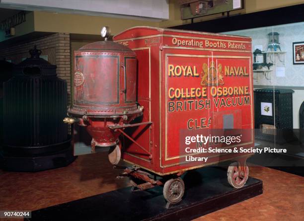 The invention of the vacuum cleaner is generally credited to Hubert Cecil Booth. He built his first machine in 1901 and this one is very similar. It...