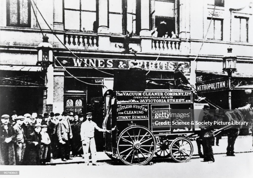 Booths vacuum cleaner at work, 1903.