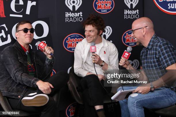 Brad Shultz and Matt Shultz of Cage the Elephant attend iHeartRadio ALTer Ego 2018 at The Forum on January 19, 2018 in Inglewood, United States.