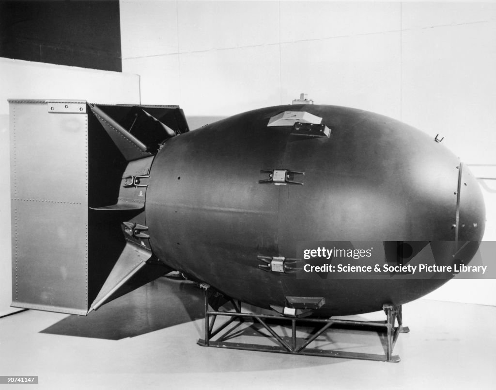 Replica of �Fat Man atomic bomb, c 1940s.