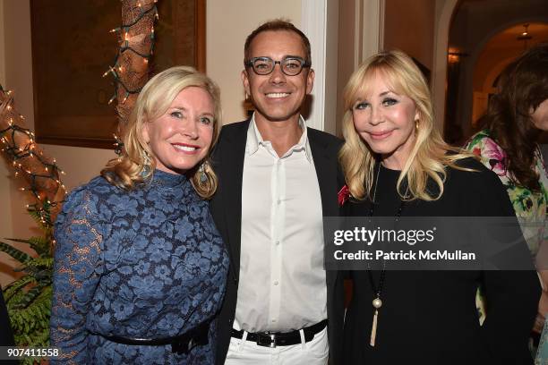 Sharon Bush, Ray Bouderau and Ava Roosevelt attend Mrs. Ava Roosevelt, philanthropist and author of The Racing Heart, hosts one hundred guests at her...