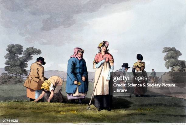 Hand-coloured aquatint by Robert Havell after George Walker from �The Costume of Yorkshire� by George Walker, published 1814 by Robinson & Son of...