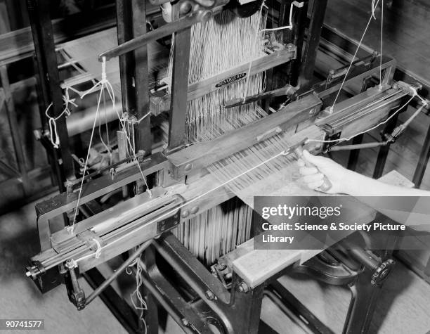 The Jacquard loom was invented by Joseph Marie Jacquard for weaving complicated patterns using a punched card system.