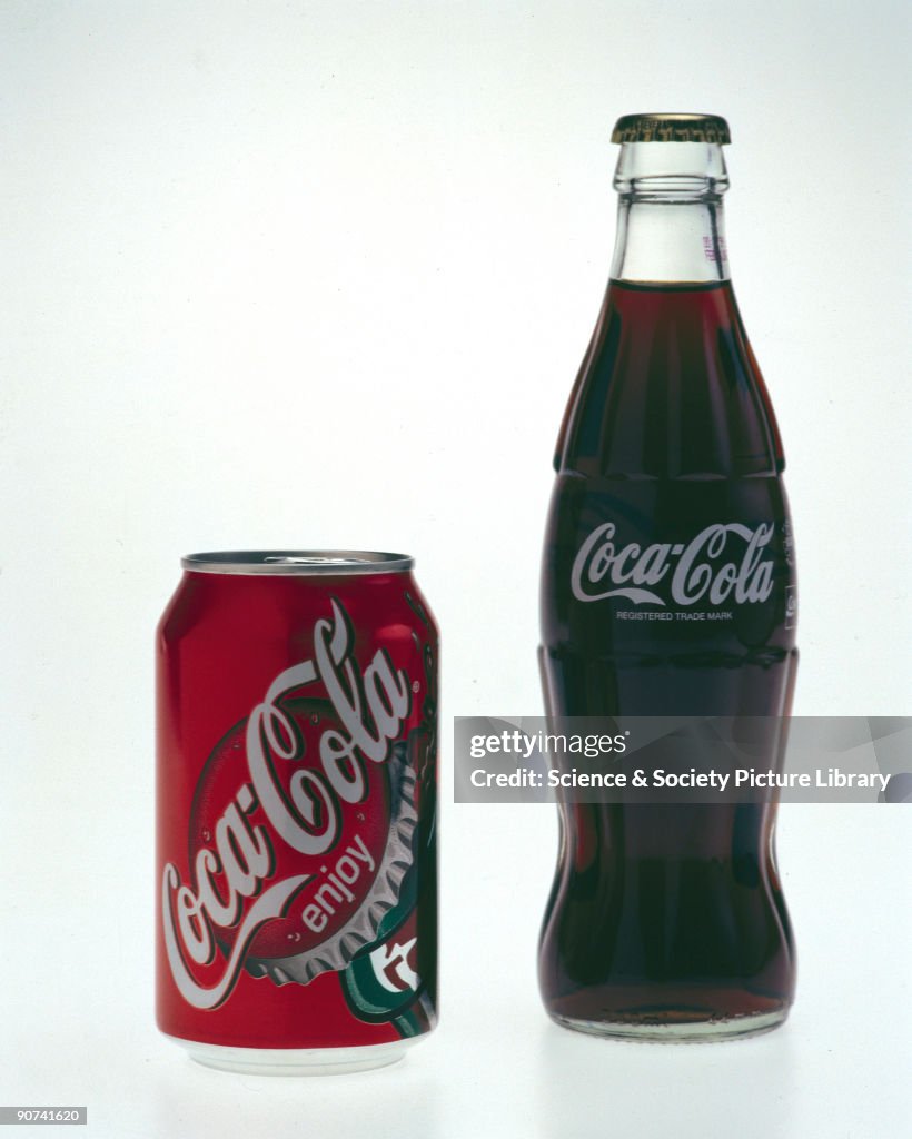 Two Coca-Cola soft drinks, late 1990s.