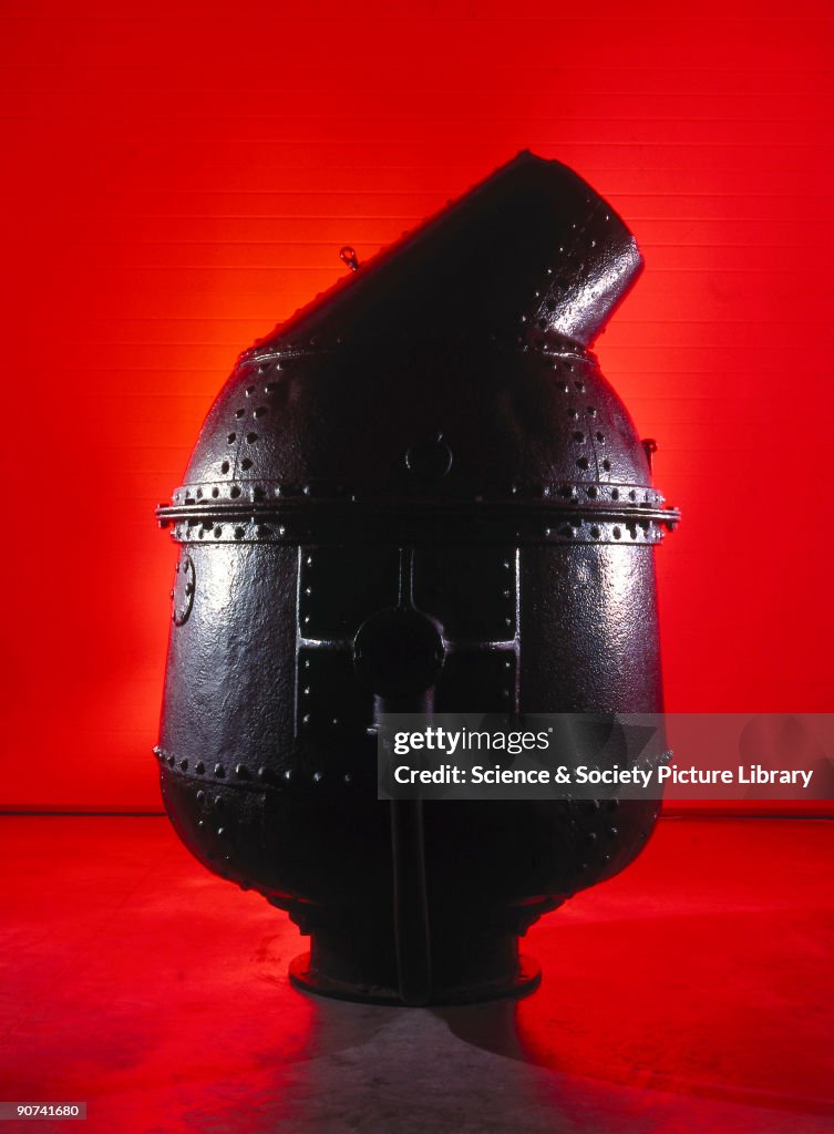 Original pilot Bessemer converter, 1865.