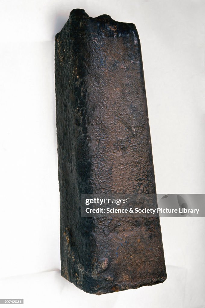 Ingot of Bessemer steel, c 1865.