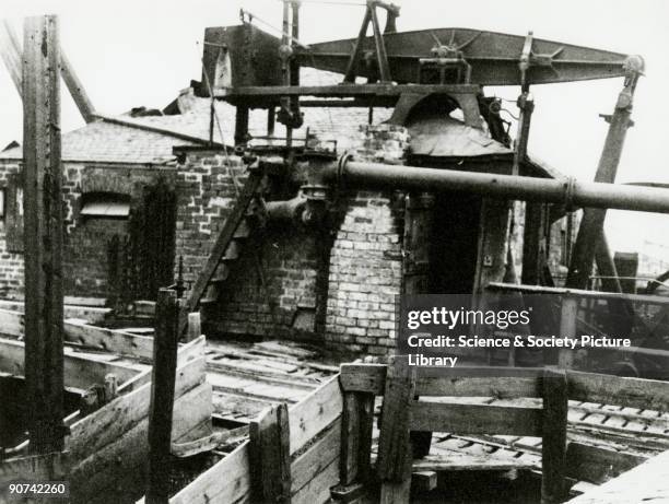 Thomas Newcomen�s engine, built in 1810 by John McIntyre for Farme Colliery, Rutherglen.