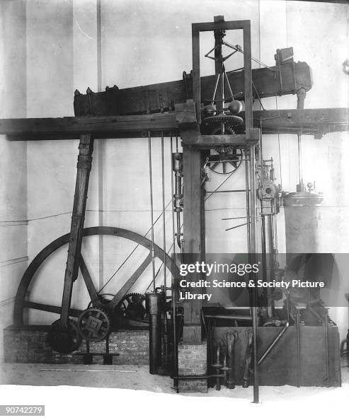 First Rotative Engine This rotative steam engine was designed and built by James Watt and ...