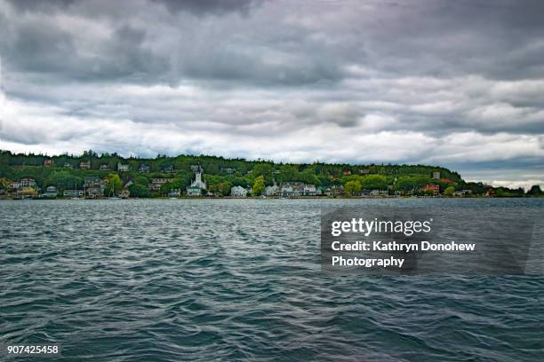 mackinac island-view - upper peninsula stock pictures, royalty-free photos & images