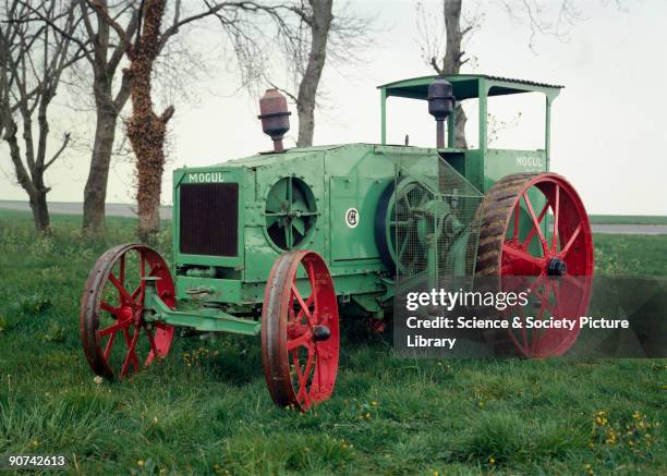 Mogul' 12/25 hp agricultural tractor with a two-cylinder horizontally opposed distillate/gasoline /kerosene, 'round' head engine, manufactured by the...