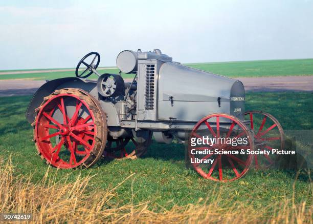Junior' 8/16 hp agricultural tractor with a four-cylinder gasoline /kerosene engine, manufactured by the International Harvester Corporation ,...