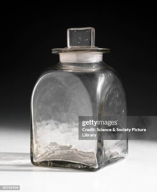 The first specimens of viscose rayon were prepared in this glass stoppered bottle in 1892. Viscose rayon is a regenerated cellulose and due to the...