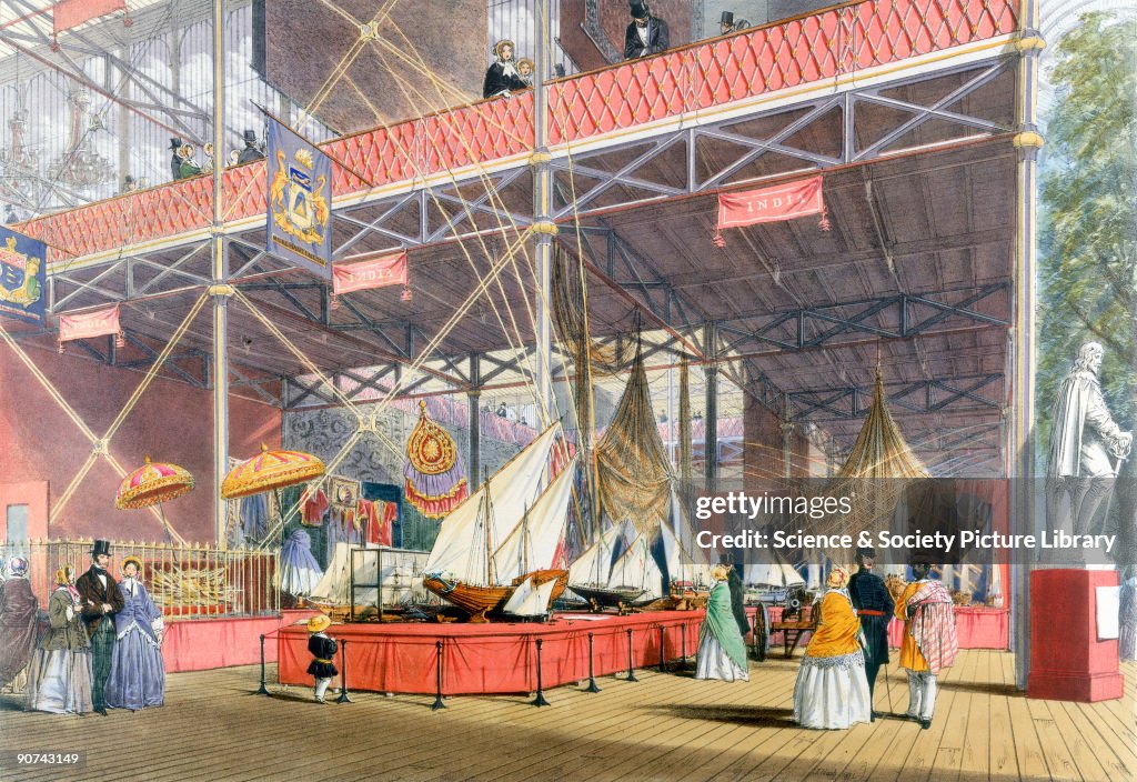 Area representing India at the Great Exhibition, Crystal Palace, London, 1851.