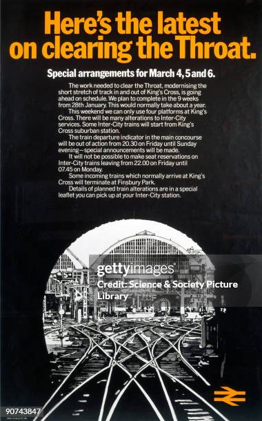 Poster. 'Here's the latest on Clearing the Throat - Special Arrangements for 4, 5 and 6 March 1977'.
