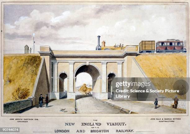 Coloured lithograph by O Warne. The structure shown in this lithograph, which we would now call a bridge rather than a viaduct, was designed by the...